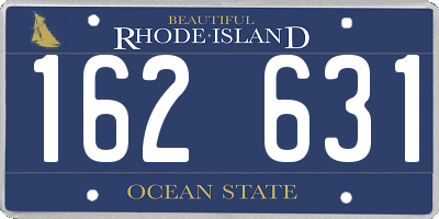 RI license plate 162631