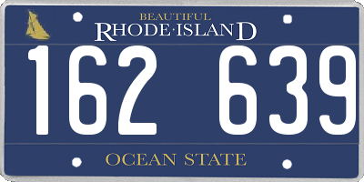 RI license plate 162639