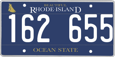 RI license plate 162655