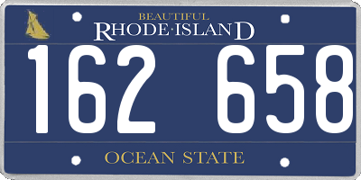 RI license plate 162658