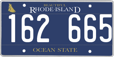 RI license plate 162665