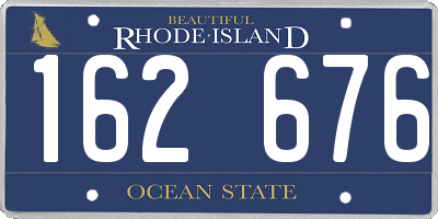 RI license plate 162676