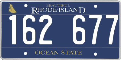 RI license plate 162677