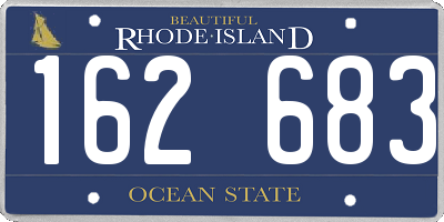 RI license plate 162683
