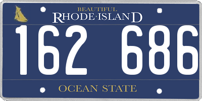 RI license plate 162686