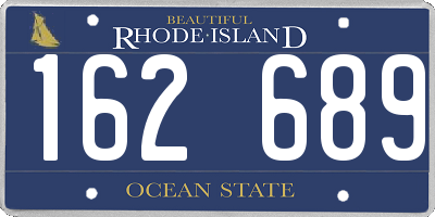RI license plate 162689