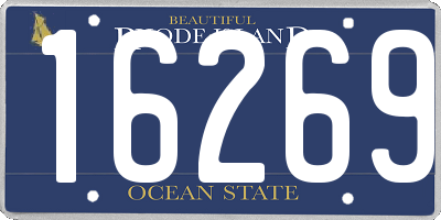 RI license plate 16269