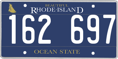 RI license plate 162697