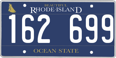 RI license plate 162699