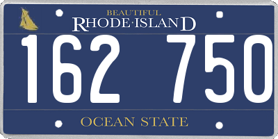 RI license plate 162750