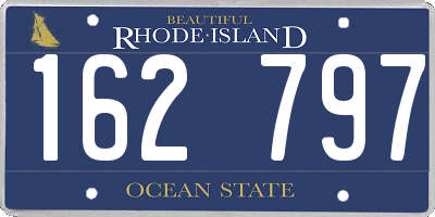 RI license plate 162797