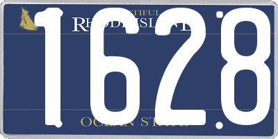RI license plate 1628