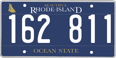 RI license plate 162811
