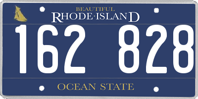 RI license plate 162828