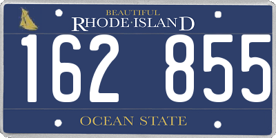 RI license plate 162855