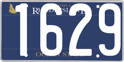 RI license plate 1629
