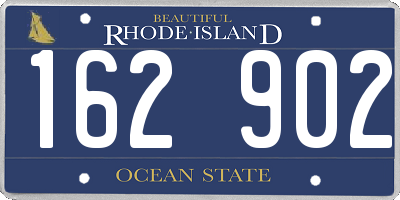 RI license plate 162902