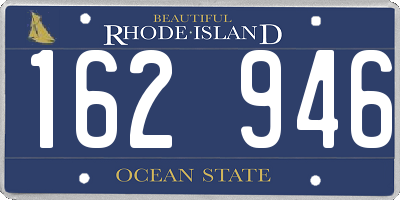 RI license plate 162946