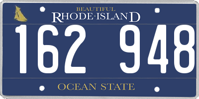 RI license plate 162948
