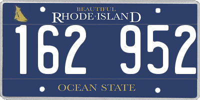 RI license plate 162952