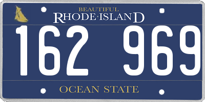 RI license plate 162969