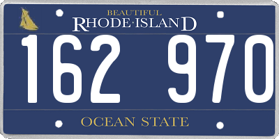 RI license plate 162970