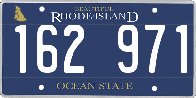 RI license plate 162971