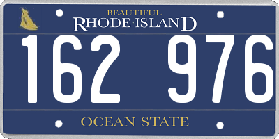 RI license plate 162976