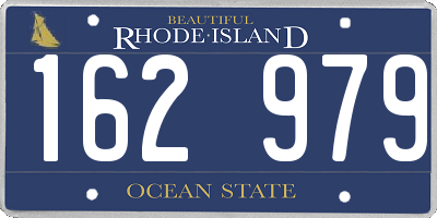 RI license plate 162979