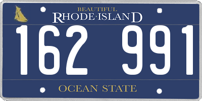 RI license plate 162991