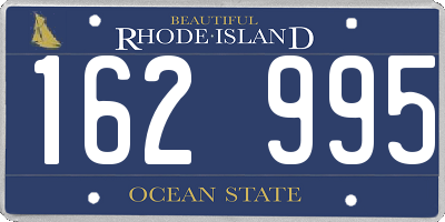 RI license plate 162995