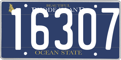 RI license plate 16307