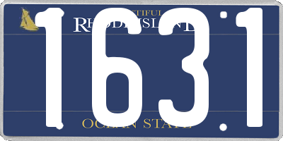 RI license plate 1631