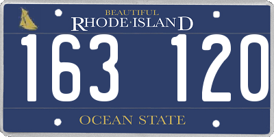 RI license plate 163120