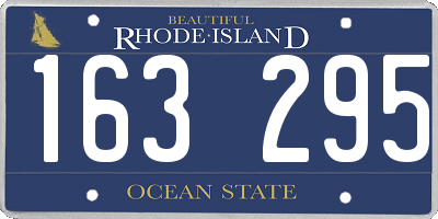 RI license plate 163295