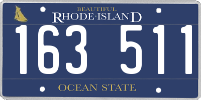 RI license plate 163511