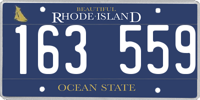 RI license plate 163559