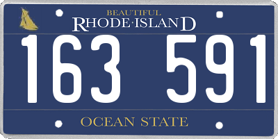 RI license plate 163591