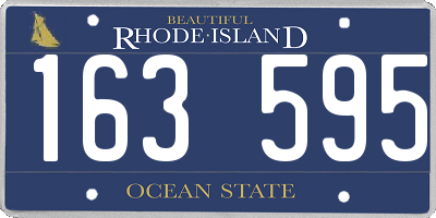 RI license plate 163595
