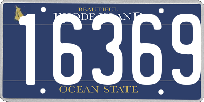 RI license plate 16369