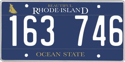 RI license plate 163746