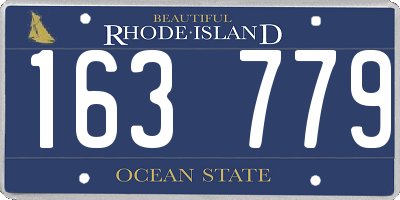RI license plate 163779