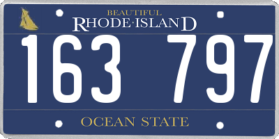 RI license plate 163797