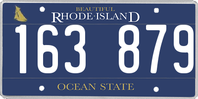 RI license plate 163879