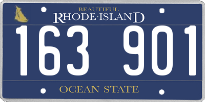 RI license plate 163901