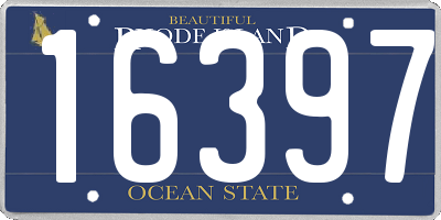 RI license plate 16397