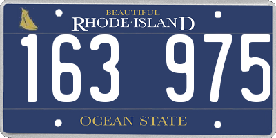 RI license plate 163975