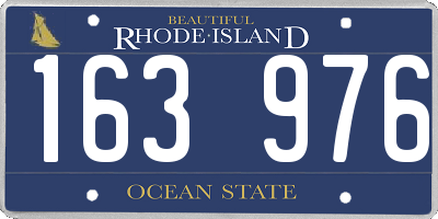 RI license plate 163976