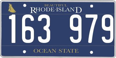 RI license plate 163979