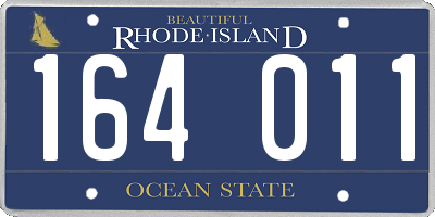 RI license plate 164011